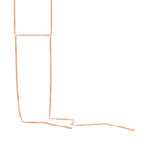 0.19ct 14k Rose Gold Diamond Pave Lariat Necklace